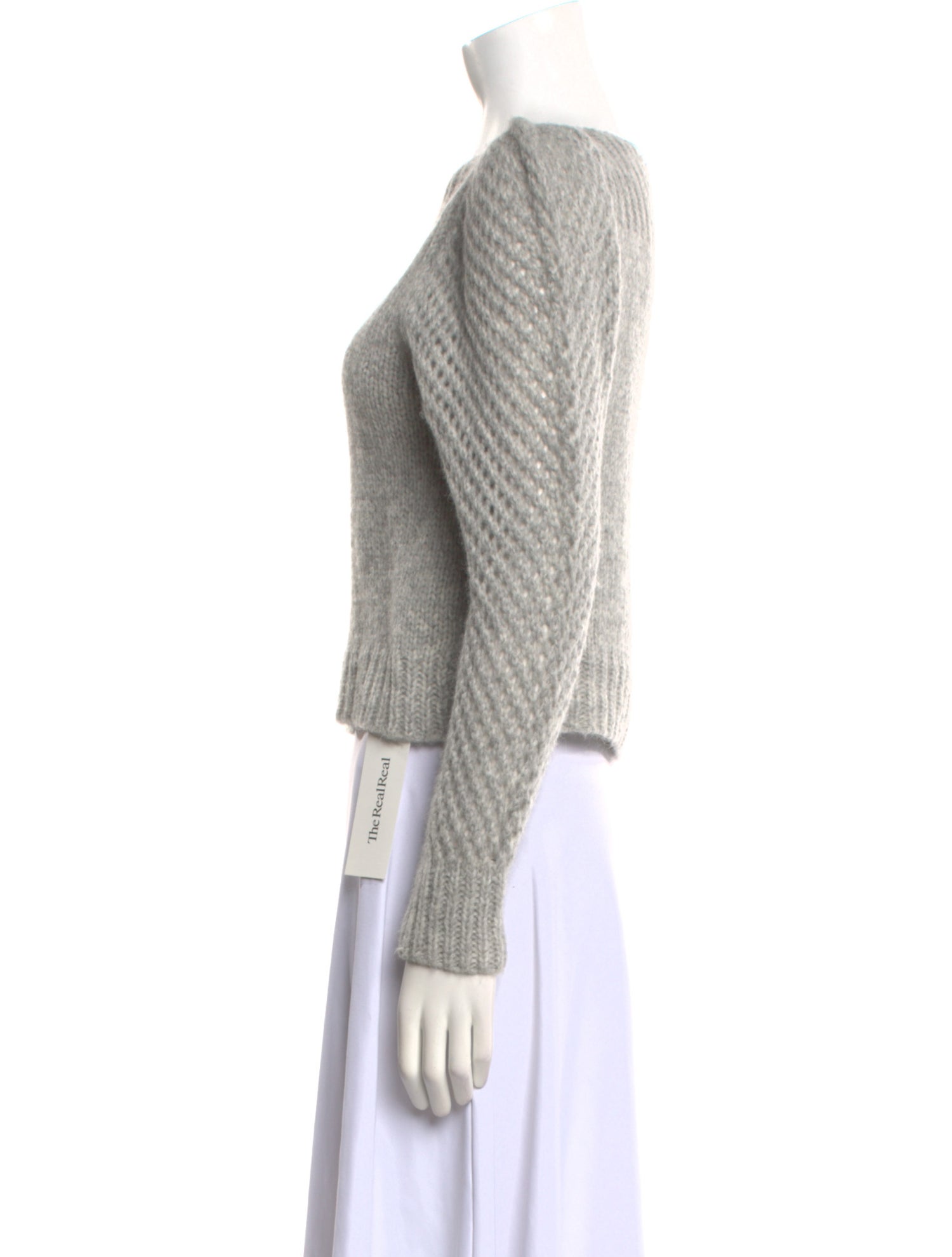 LoveShackFancy Baby Alpaca Bateau Neckline Sweater
