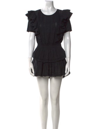 LoveShackFancy Scoop Neck Mini Dress