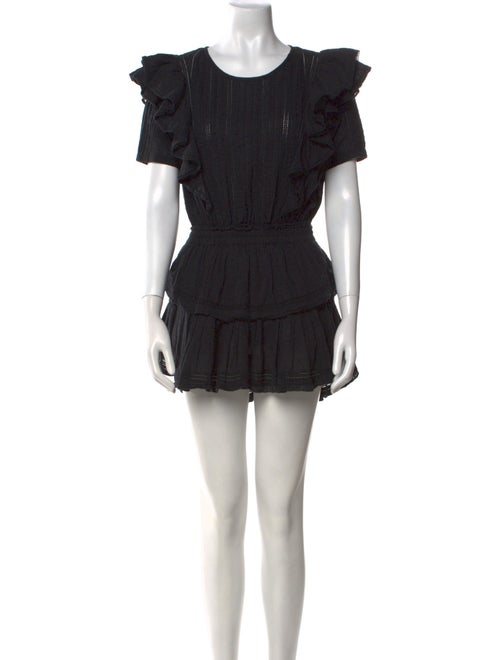 LoveShackFancy Scoop Neck Mini Dress