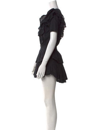 LoveShackFancy Scoop Neck Mini Dress