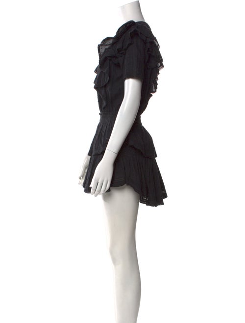 LoveShackFancy Scoop Neck Mini Dress