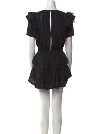 LoveShackFancy Scoop Neck Mini Dress