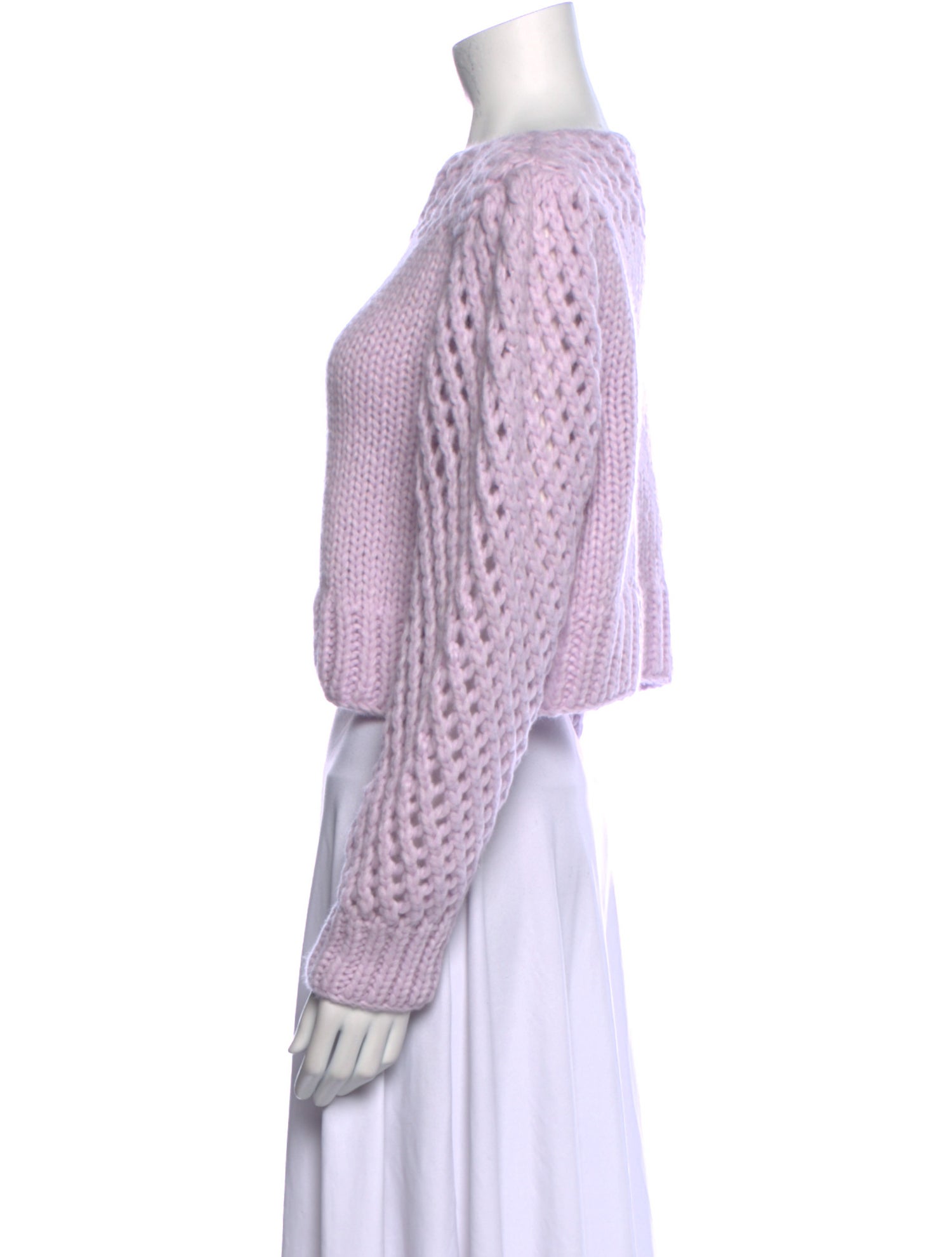 LoveShackFancy Baby Alpaca Bateau Neckline Sweater