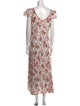 LoveShackFancy Floral Print Long Dress