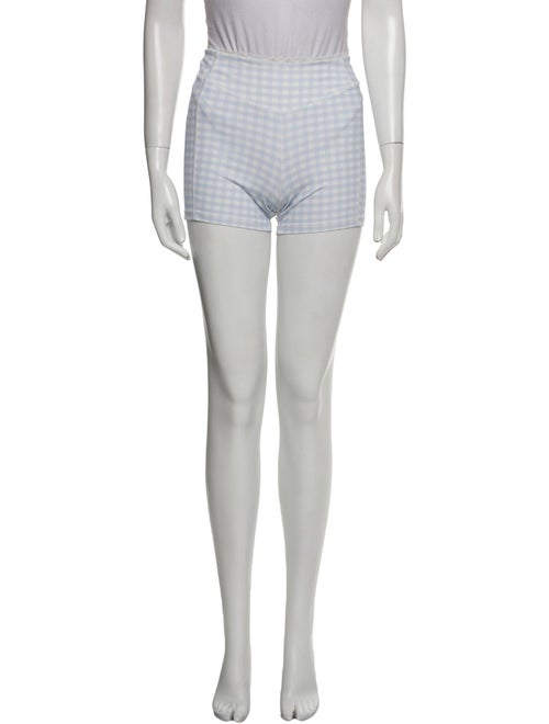 LoveShackFancy Plaid Print Mini Shorts
