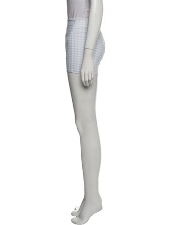 LoveShackFancy Plaid Print Mini Shorts