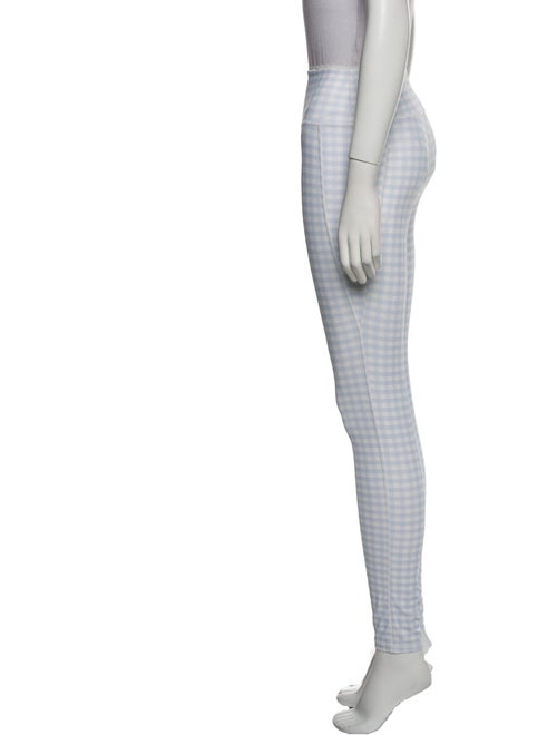 LoveShackFancy Plaid Print Skinny Leg Pants