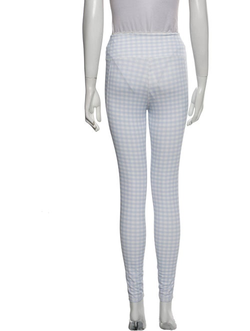 LoveShackFancy Plaid Print Skinny Leg Pants