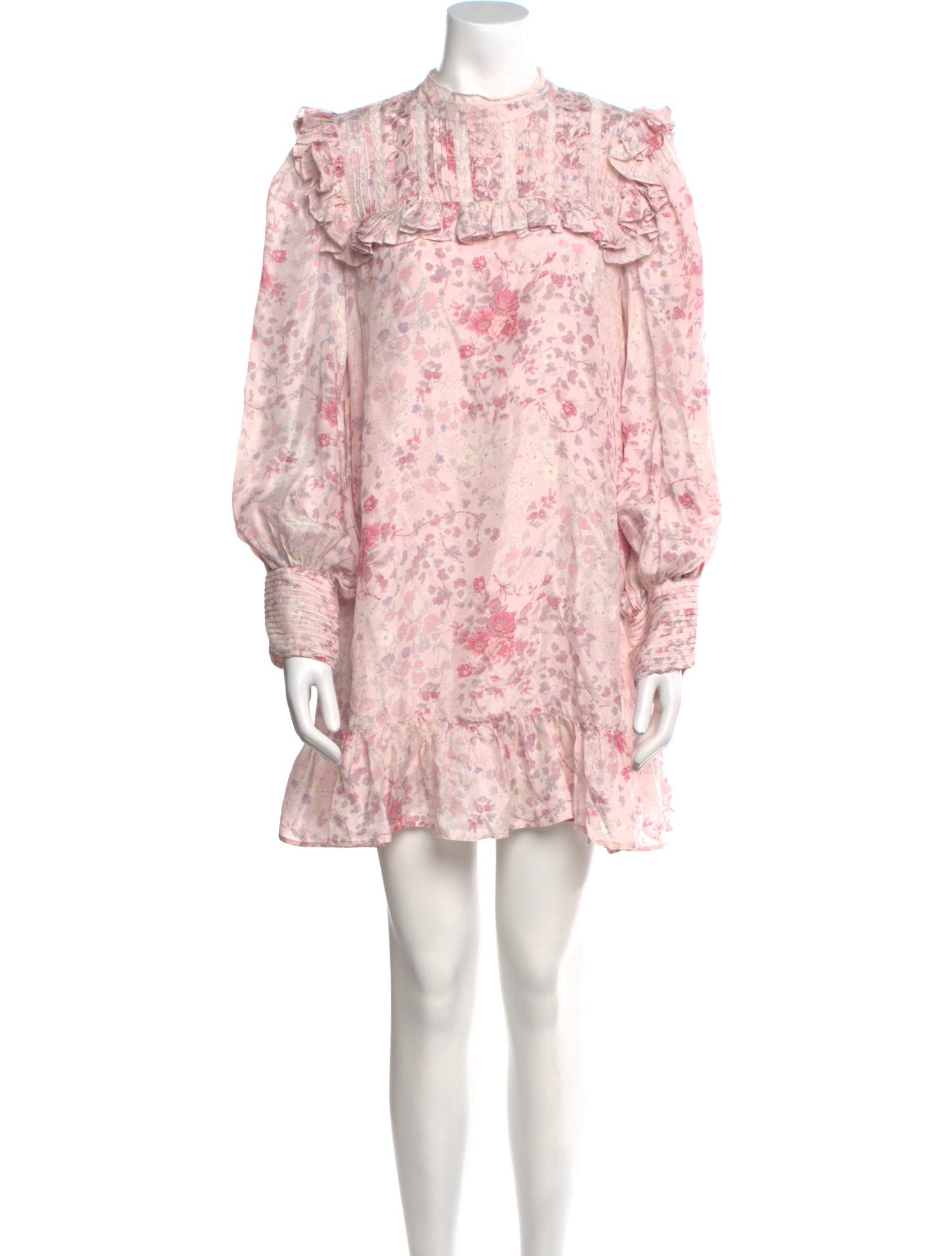 LoveShackFancy Silk Mini Dress