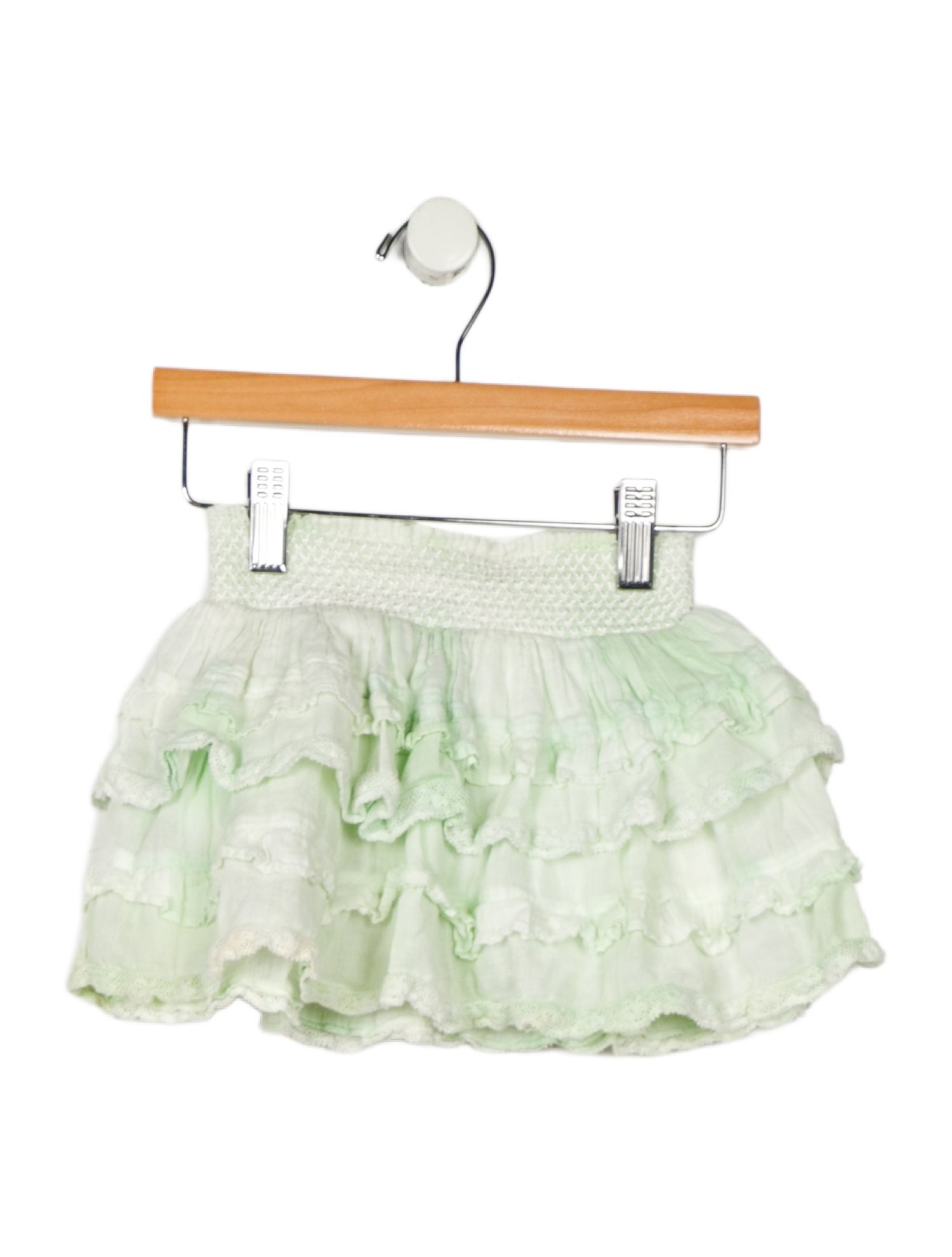 LoveShackFancy Girls Ruffle Lace Skirt