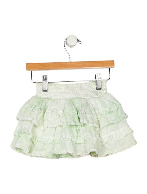 LoveShackFancy Girls Ruffle Lace Skirt