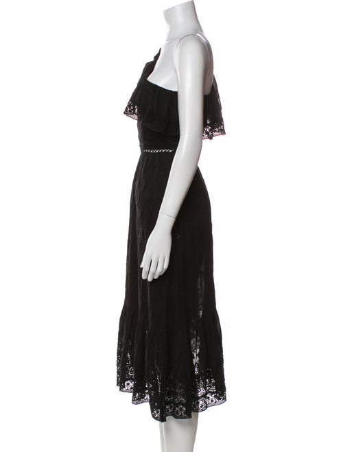 LoveShackFancy One-Shoulder Midi Length Dress