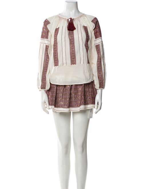 LoveShackFancy Tassel Accents Skirt Set