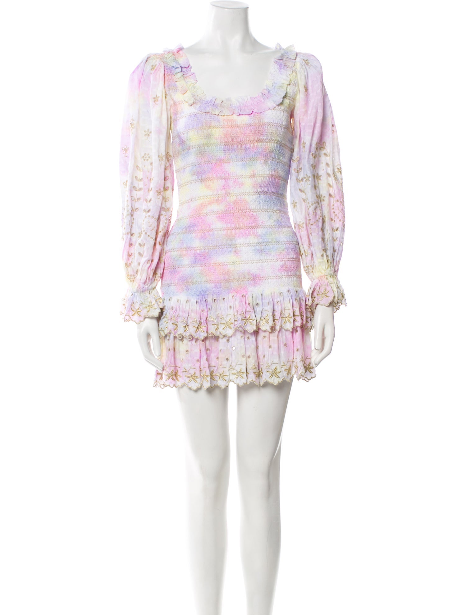 LoveShackFancy Printed Mini Dress