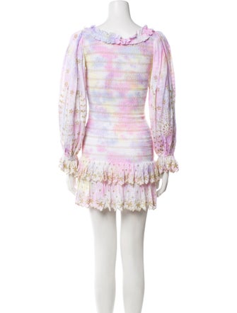 LoveShackFancy Printed Mini Dress