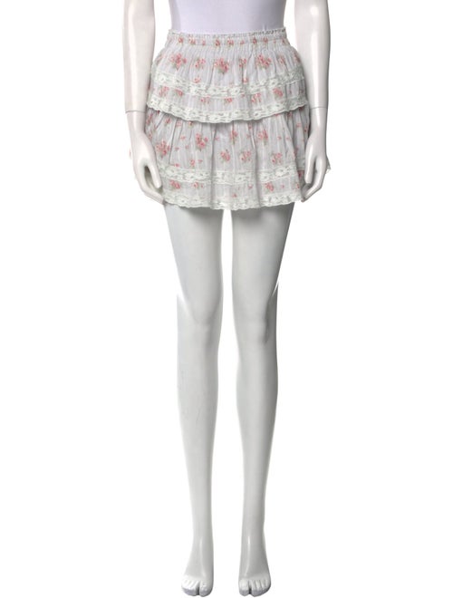 LoveShackFancy Printed Mini Skirt