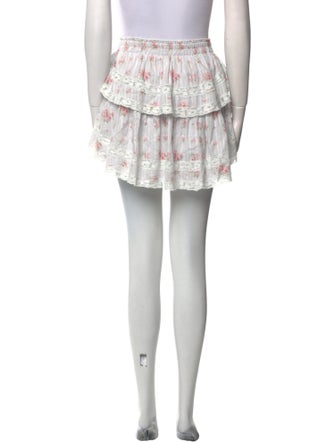 LoveShackFancy Printed Mini Skirt
