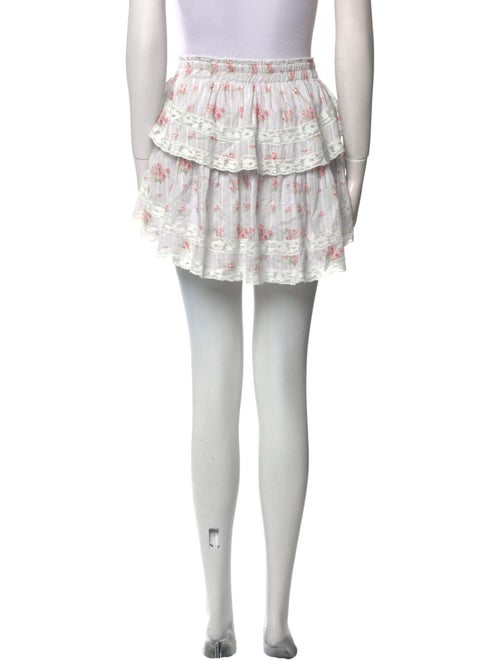 LoveShackFancy Printed Mini Skirt