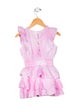 LoveShackFancy Girls Cotton Sleeveless Ruffle Dress