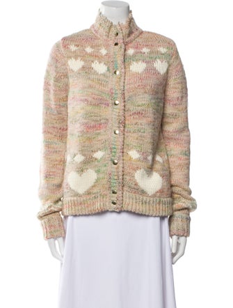 LoveShackFancy Printed Mock Neck Sweater