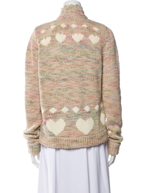 LoveShackFancy Printed Mock Neck Sweater