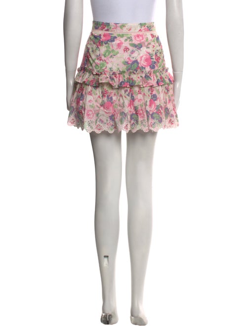 LoveShackFancy Printed Mini Skirt
