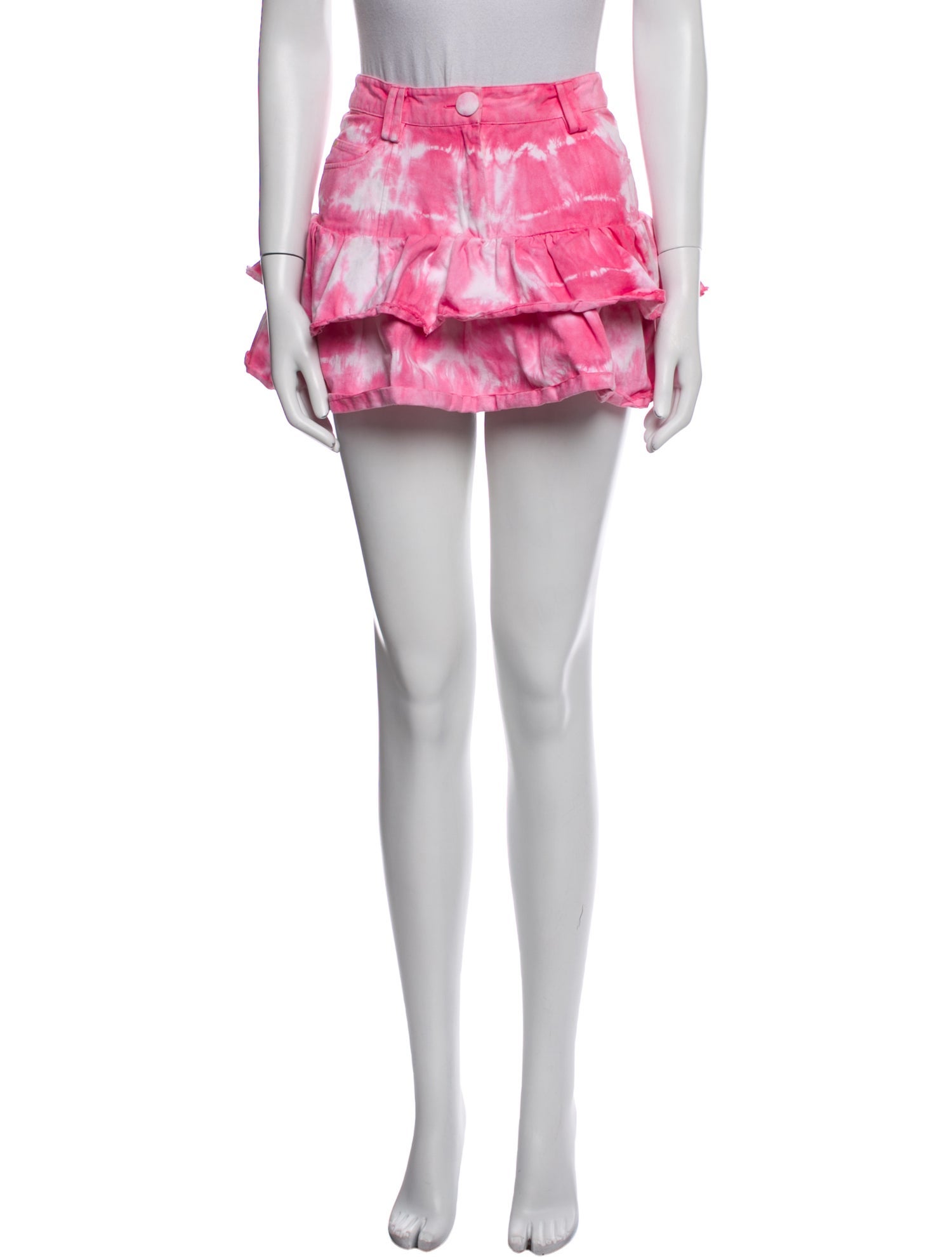 LoveShackFancy Tie-Dye Print Mini Skirt