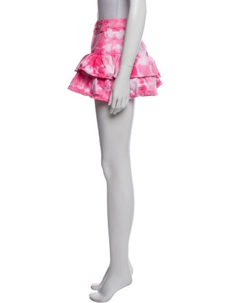 LoveShackFancy Tie-Dye Print Mini Skirt