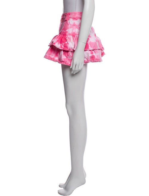 LoveShackFancy Tie-Dye Print Mini Skirt
