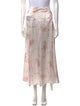 LoveShackFancy Silk Midi Length Skirt