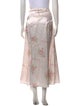 LoveShackFancy Silk Midi Length Skirt