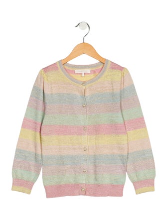 LoveShackFancy Girl's Glitter Cardigan