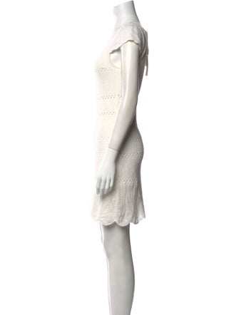 LoveShackFancy Square Neckline Mini Dress