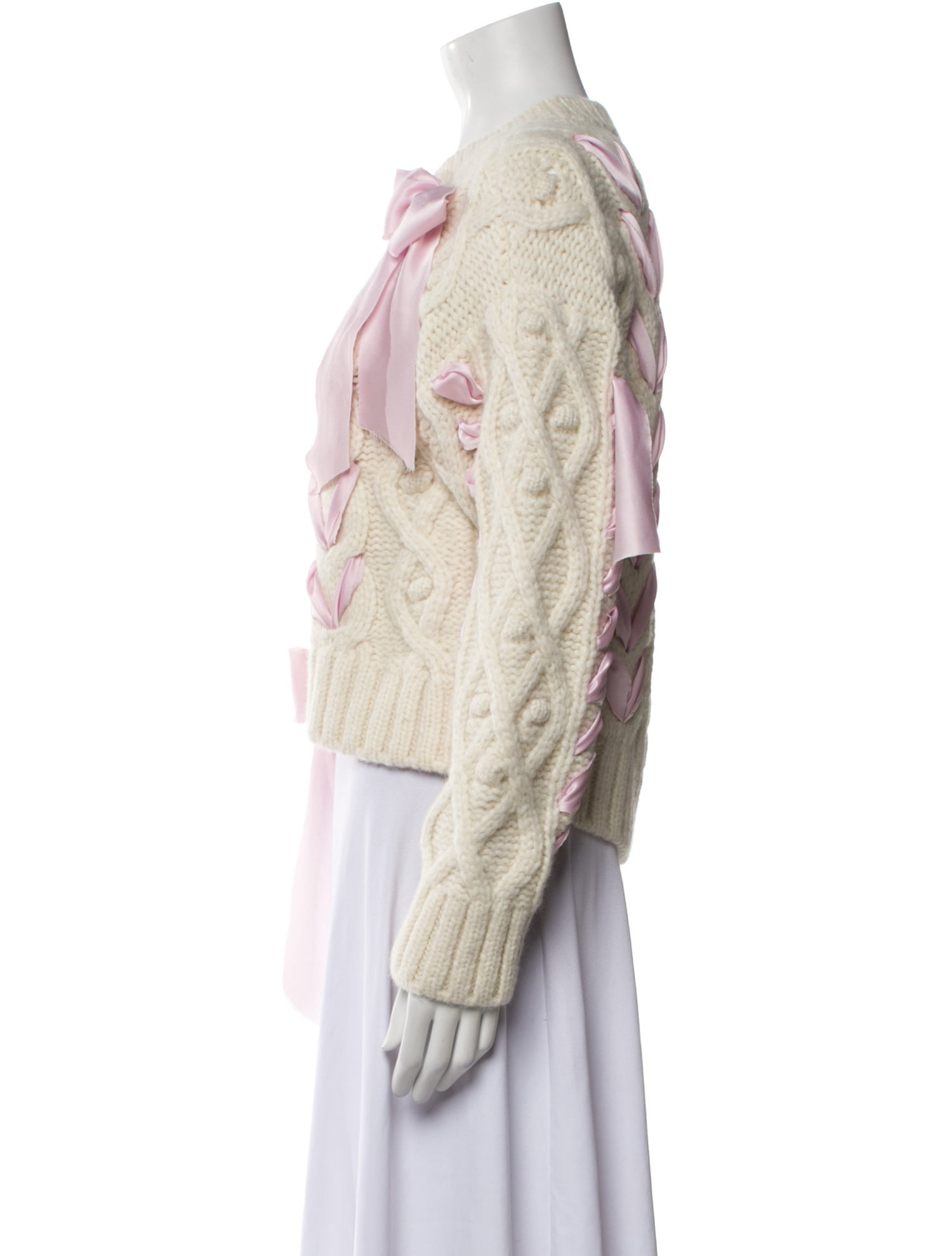 LoveShackFancy Alpaca Colorblock Pattern Sweater w/ Tags