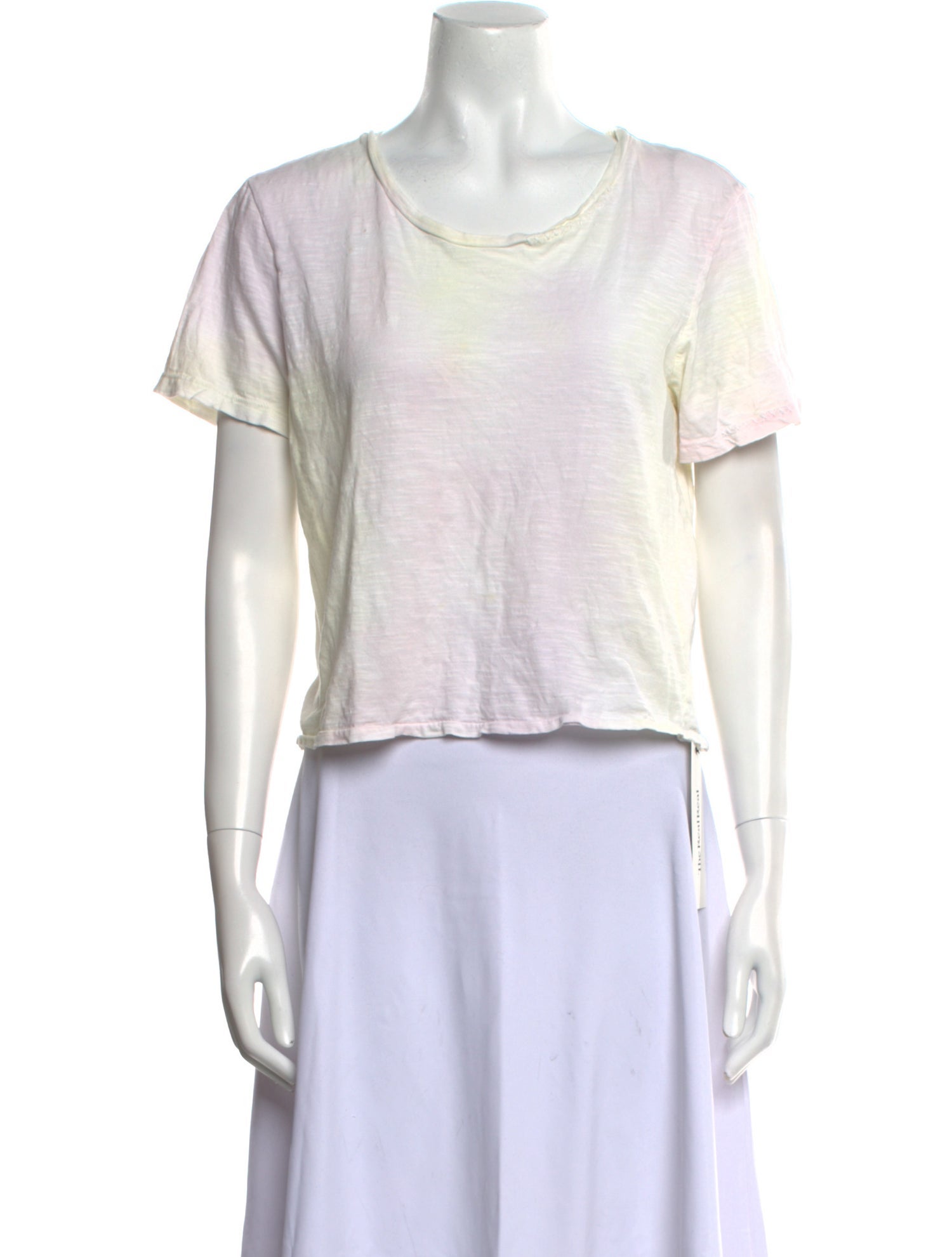 LoveShackFancy Scoop Neck Short Sleeve T-Shirt