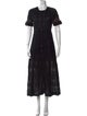 LoveShackFancy Crew Neck Midi Length Dress