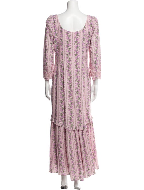 LoveShackFancy Floral Print Long Dress