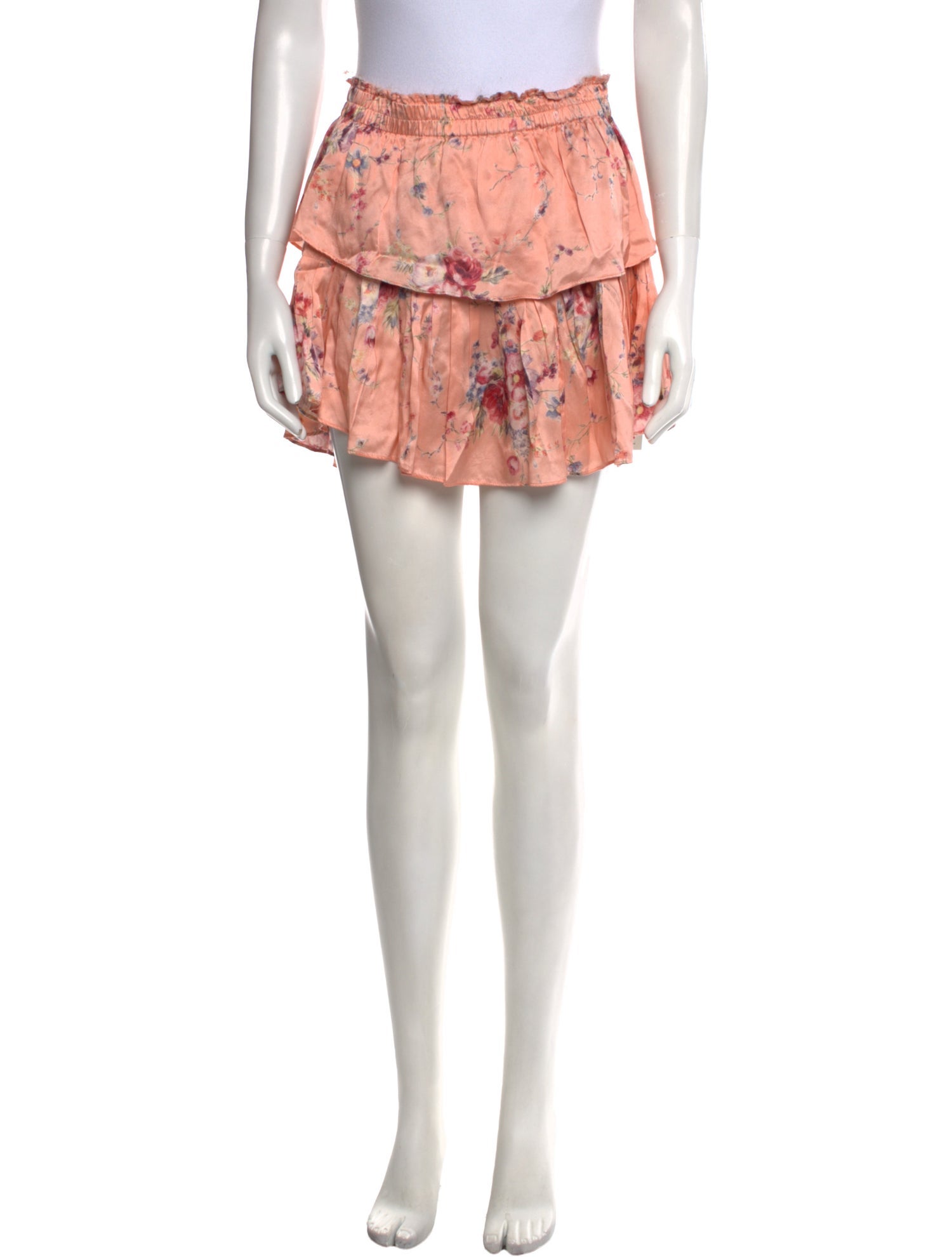 LoveShackFancy Silk Mini Skirt
