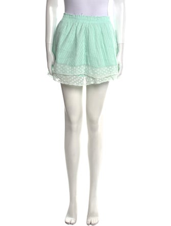 LoveShackFancy Lace Trim Embellishment Mini Skirt