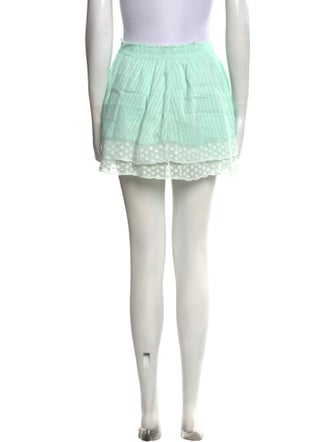 LoveShackFancy Lace Trim Embellishment Mini Skirt
