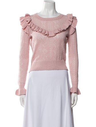 LoveShackFancy Crew Neck Sweater