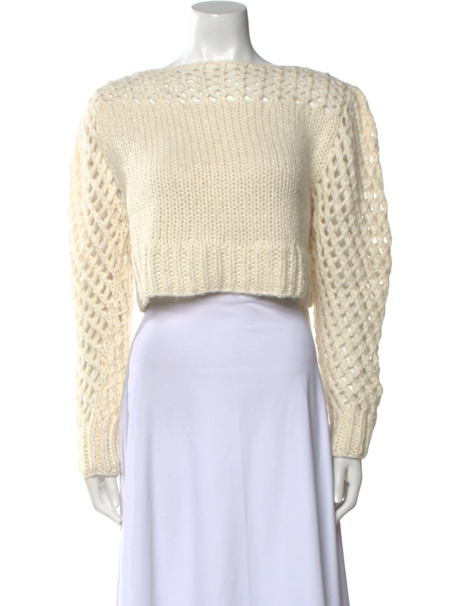 LoveShackFancy Baby Alpaca Bateau Neckline Sweater