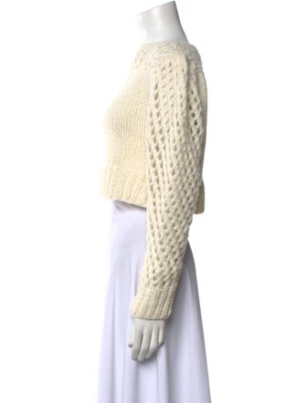 LoveShackFancy Baby Alpaca Bateau Neckline Sweater