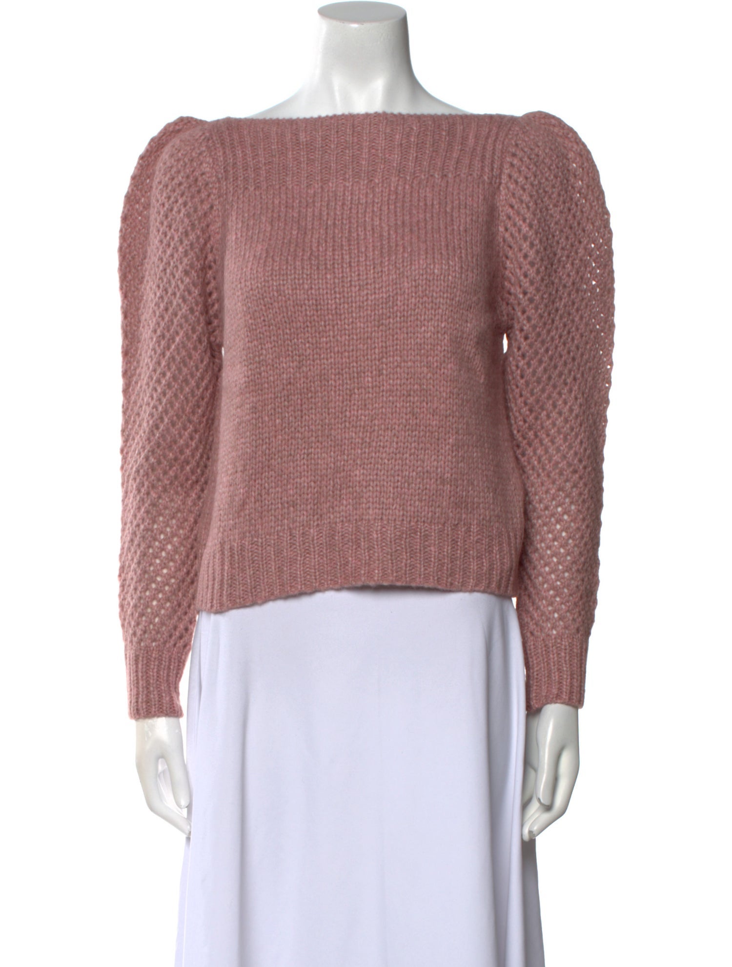 LoveShackFancy Baby Alpaca Bateau Neckline Sweater w/ Tags