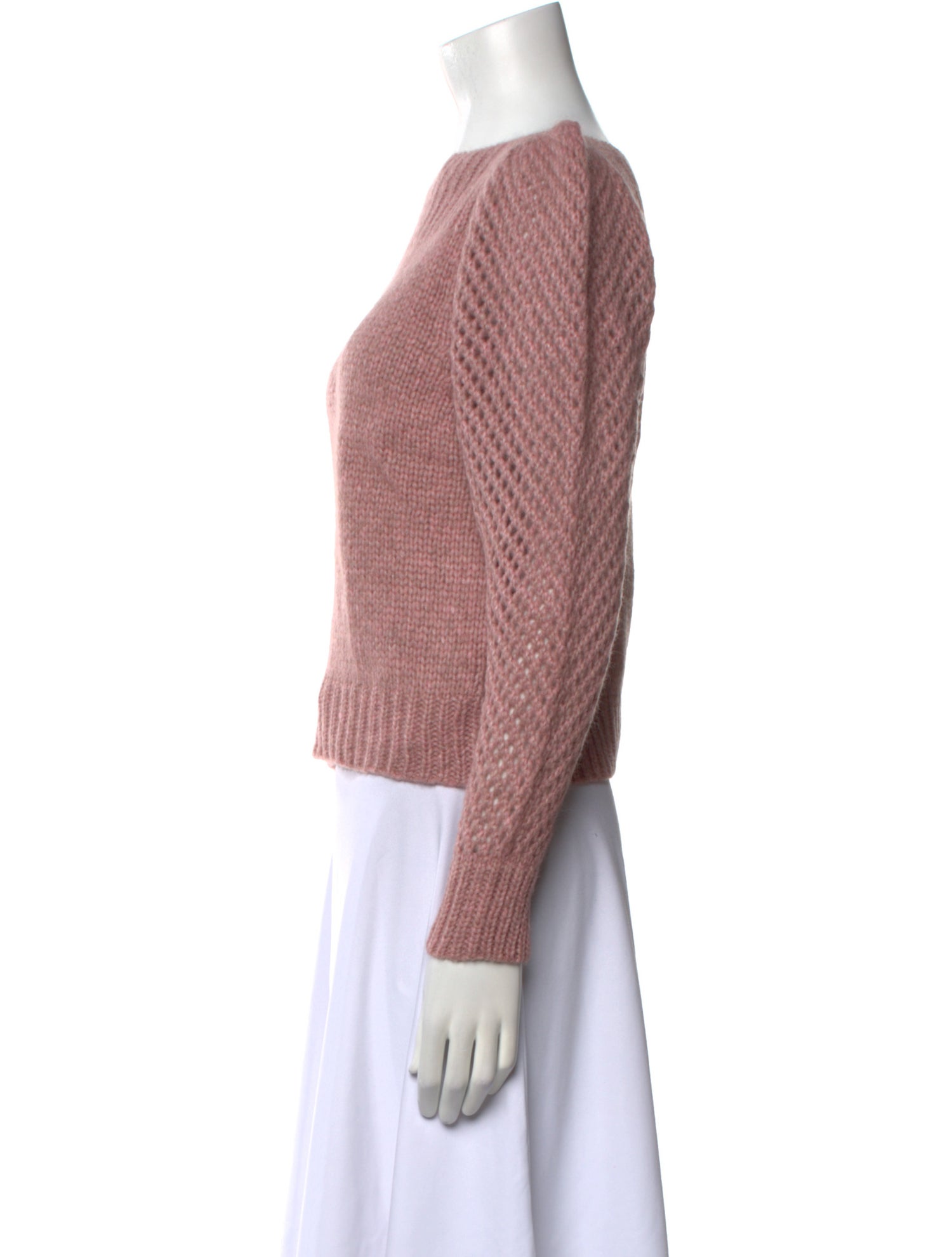 LoveShackFancy Baby Alpaca Bateau Neckline Sweater w/ Tags