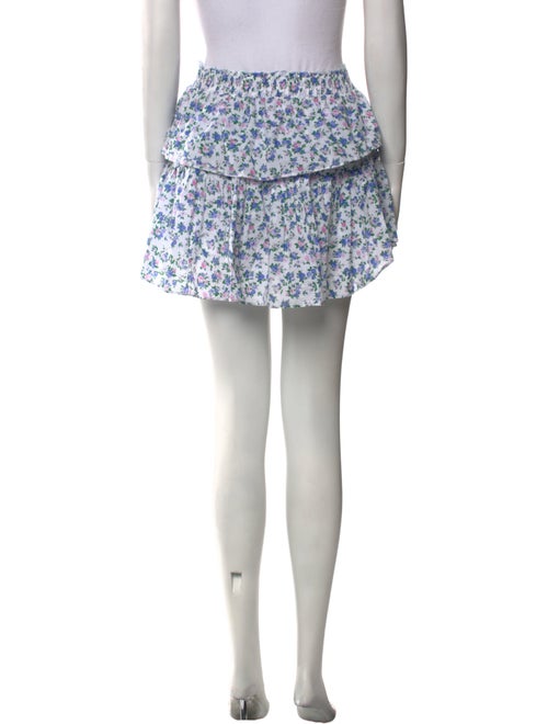 LoveShackFancy Floral Print Mini Skirt