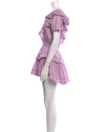 LoveShackFancy Scoop Neck Mini Dress