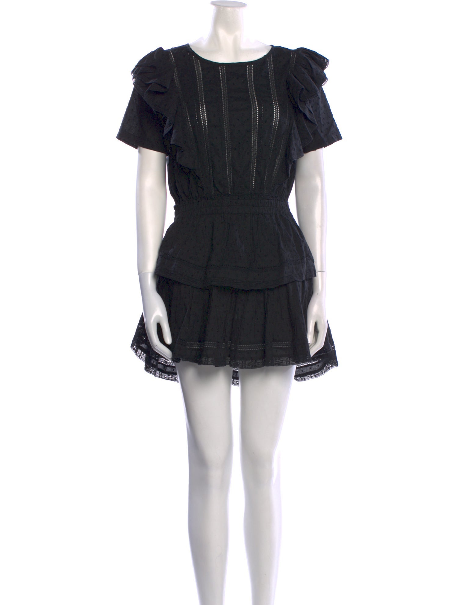 LoveShackFancy Scoop Neck Mini Dress