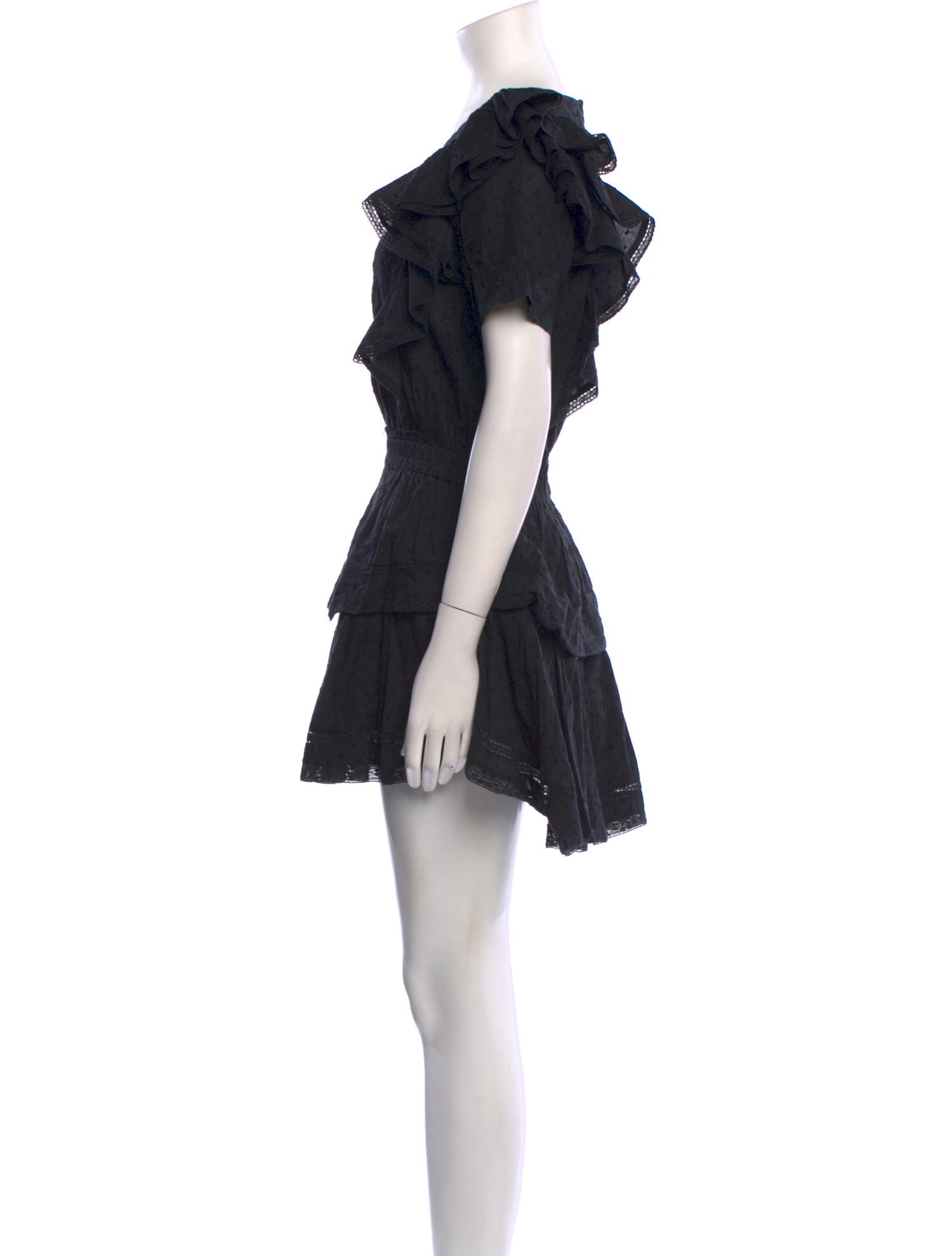 LoveShackFancy Scoop Neck Mini Dress