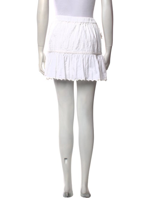 LoveShackFancy Ruffle Embellishment Mini Skirt